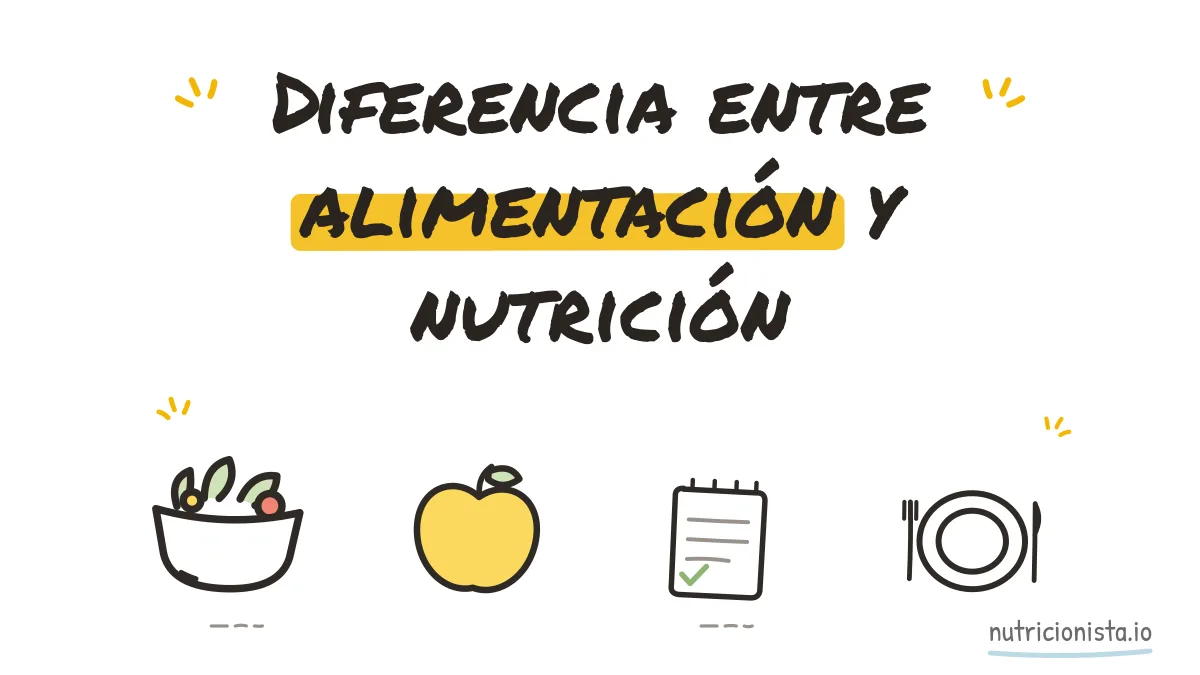 Diferencia entre alimentación y nutrición