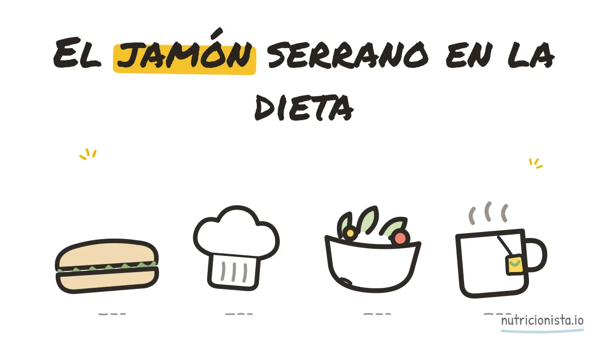 El jamón serrano en la dieta