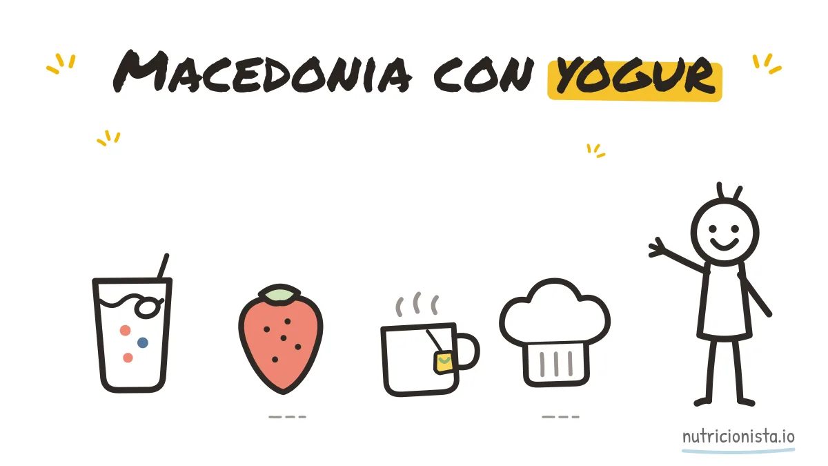 Macedonia con yogur