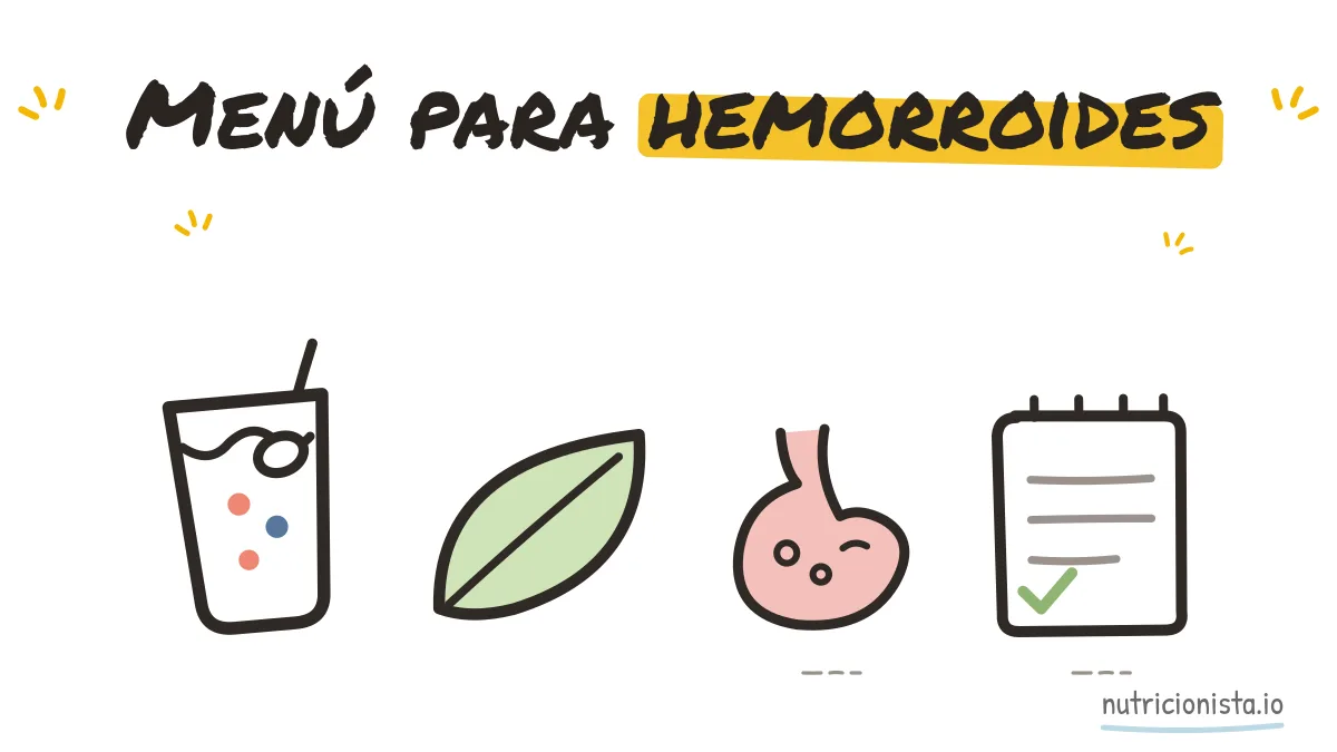 Menú para hemorroides