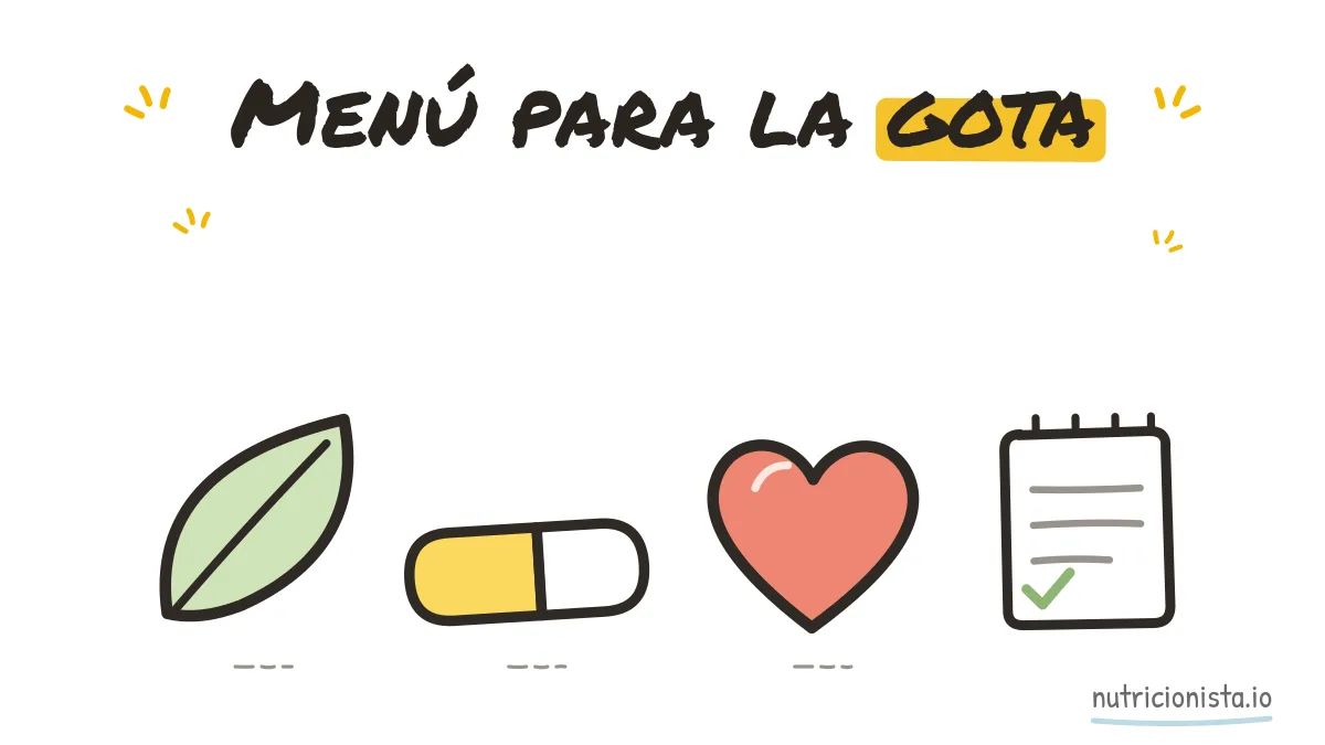 Menú para la gota