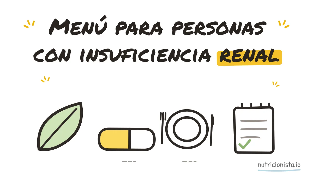 Menú para personas con insuficiencia renal