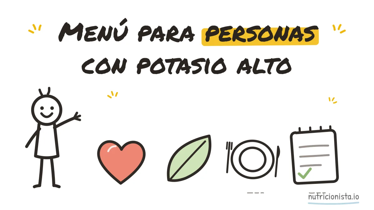 Menú para personas con potasio alto