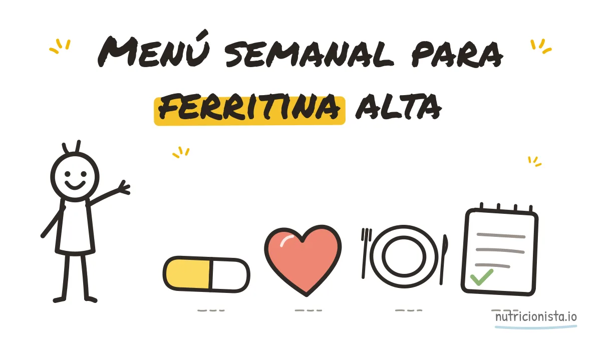 Menú semanal para ferritina alta