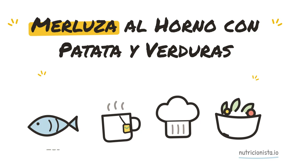 Merluza al Horno con Patata y Verduras