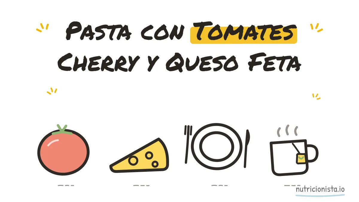 Pasta con Tomates Cherry y Queso Feta