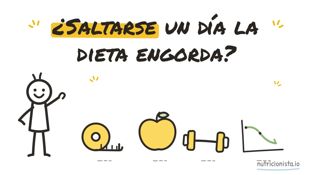 ¿Saltarse un día la dieta engorda?