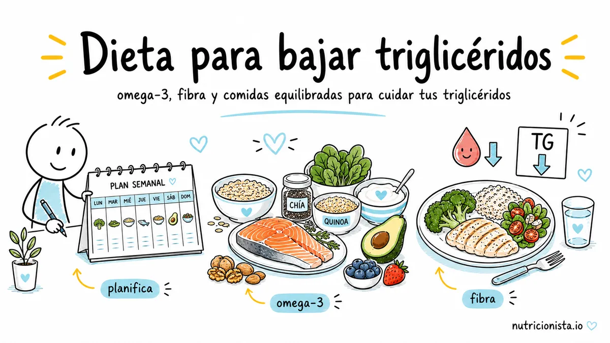 Dieta para bajar triglicéridos