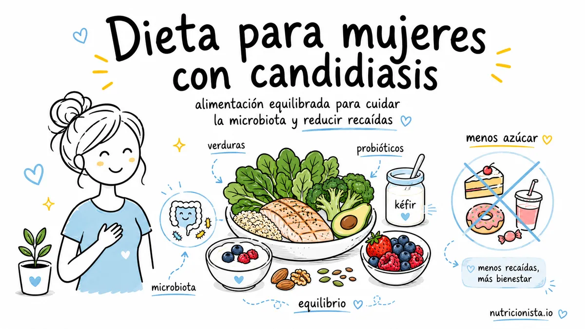 Dieta para mujeres con candidiasis