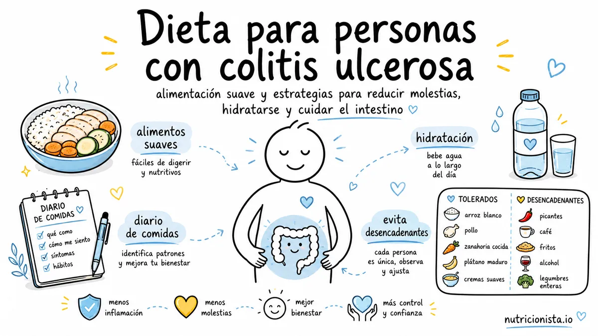 Dieta para personas con colitis ulcerosa
