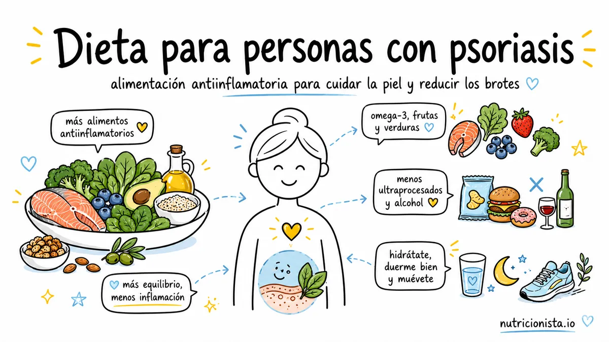 Dieta para personas con psoriasis