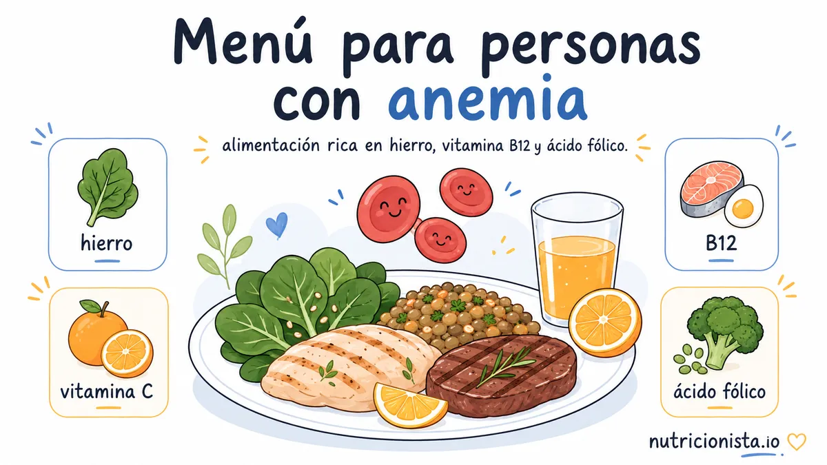 Menú para personas con anemia
