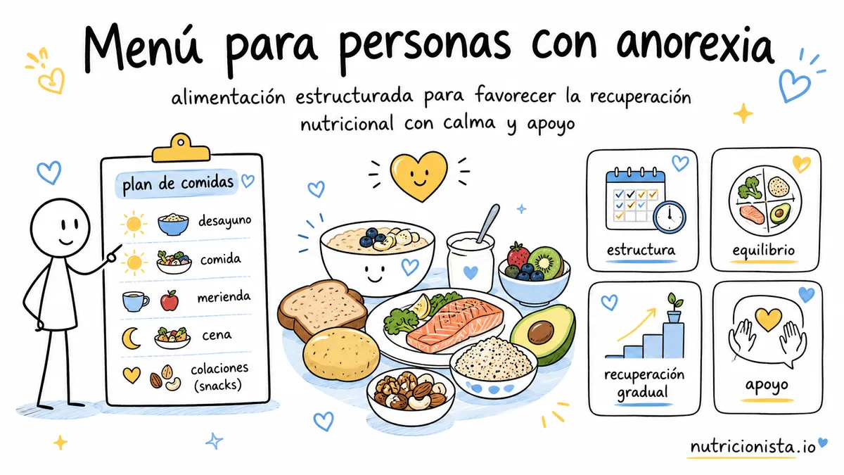 Menú para personas con anorexia