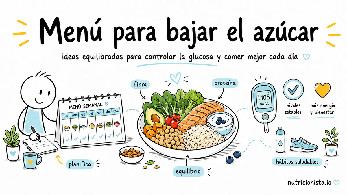 Menú para bajar el azúcar