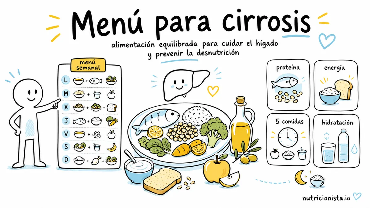 Menú para cirrosis