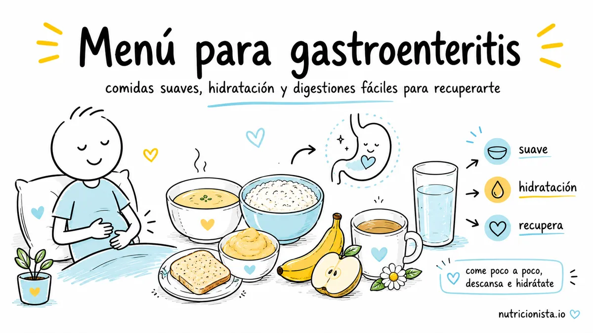 Menú para gastroenteritis