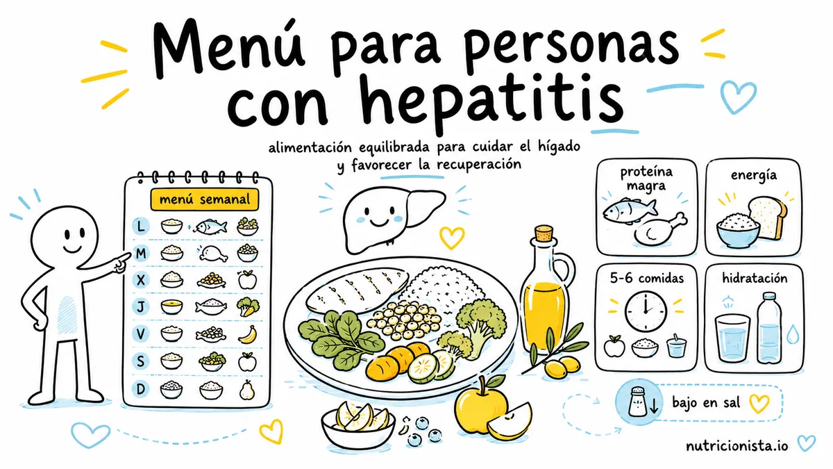 Menú para personas con hepatitis