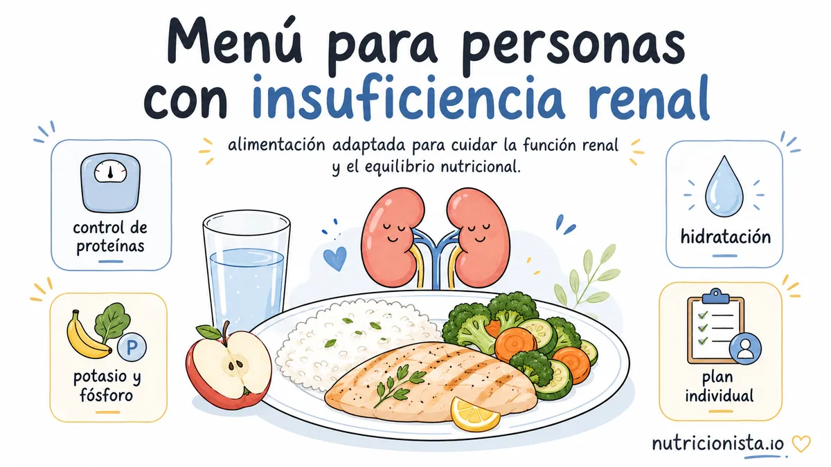 Menú para personas con insuficiencia renal