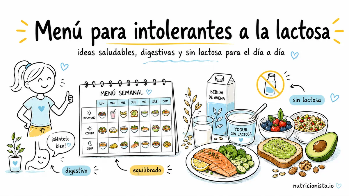 Menú para intolerantes a la lactosa