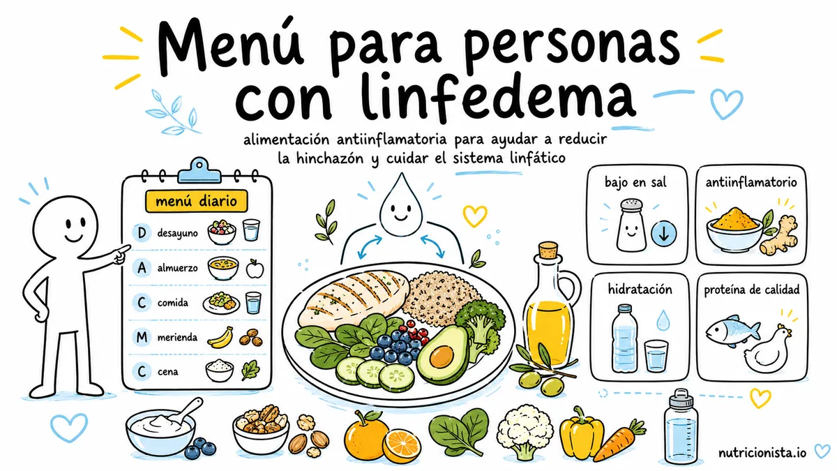 Menú para personas con linfedema