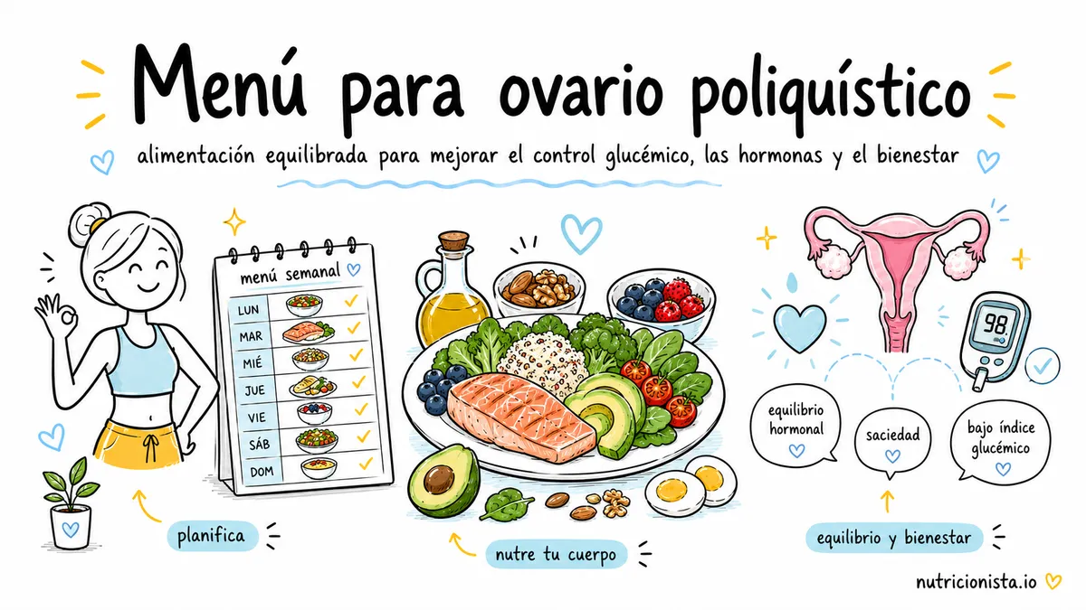 Menú para ovario poliquístico