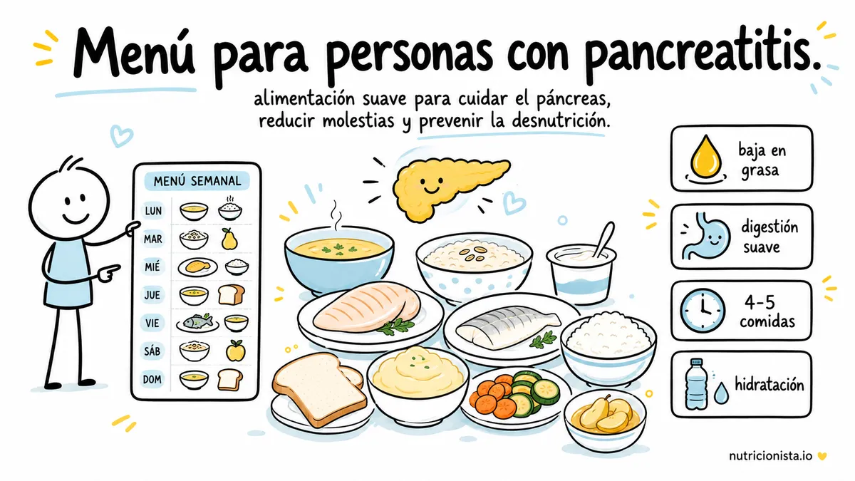 Menú para personas con pancreatitis