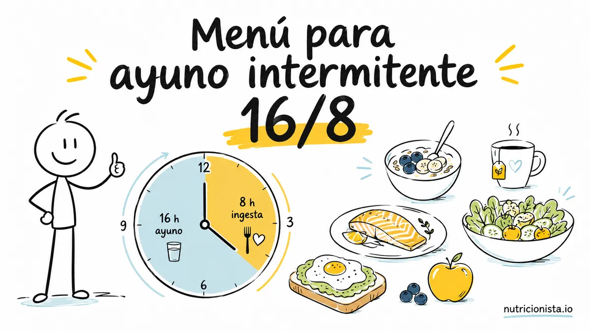 Menú para ayuno intermitente 16/8