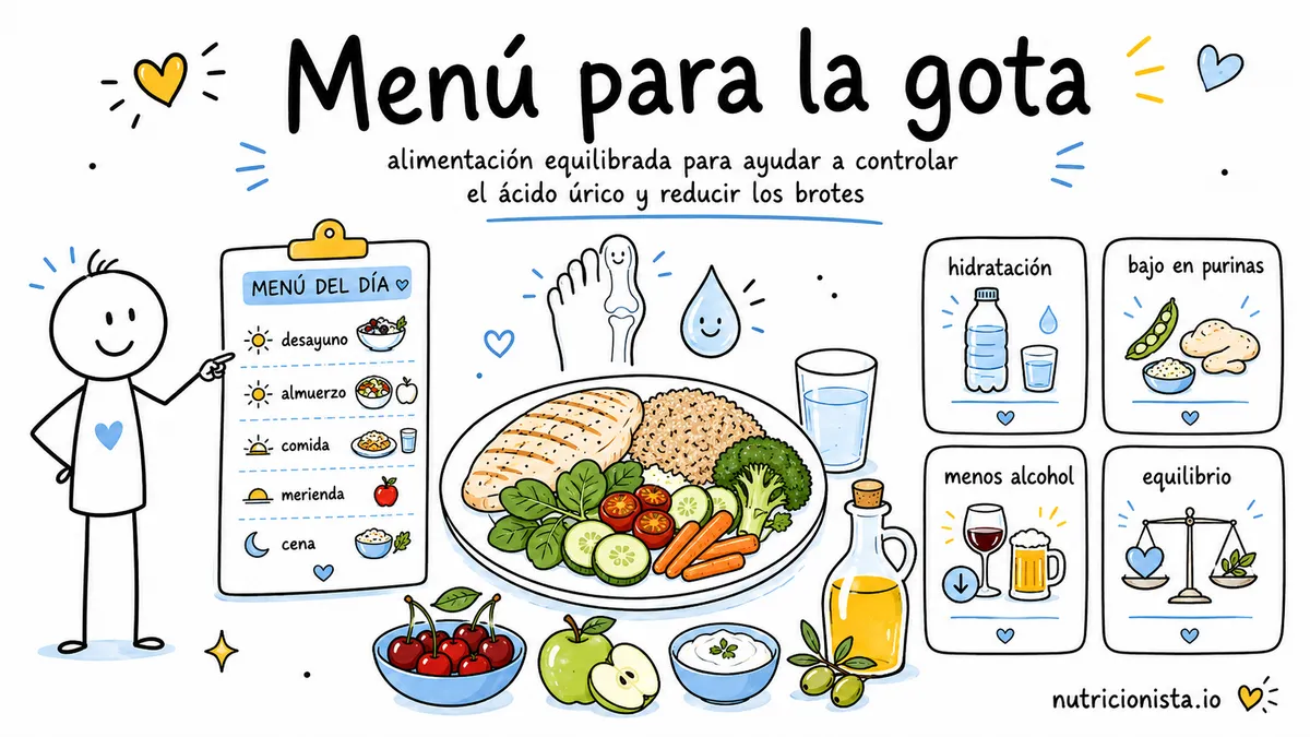 Menú para la gota