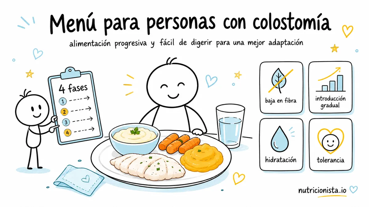 Menú para personas con colostomia
