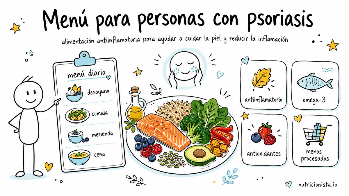 Menú para personas con psoriasis