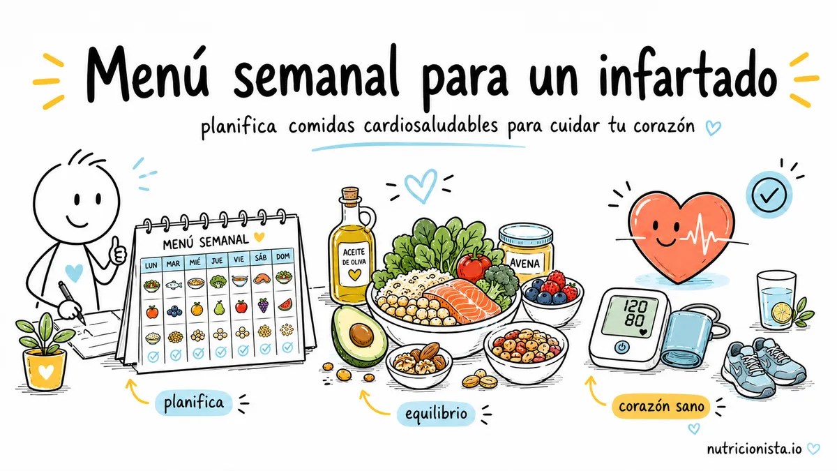 Menú semanal para un infartado