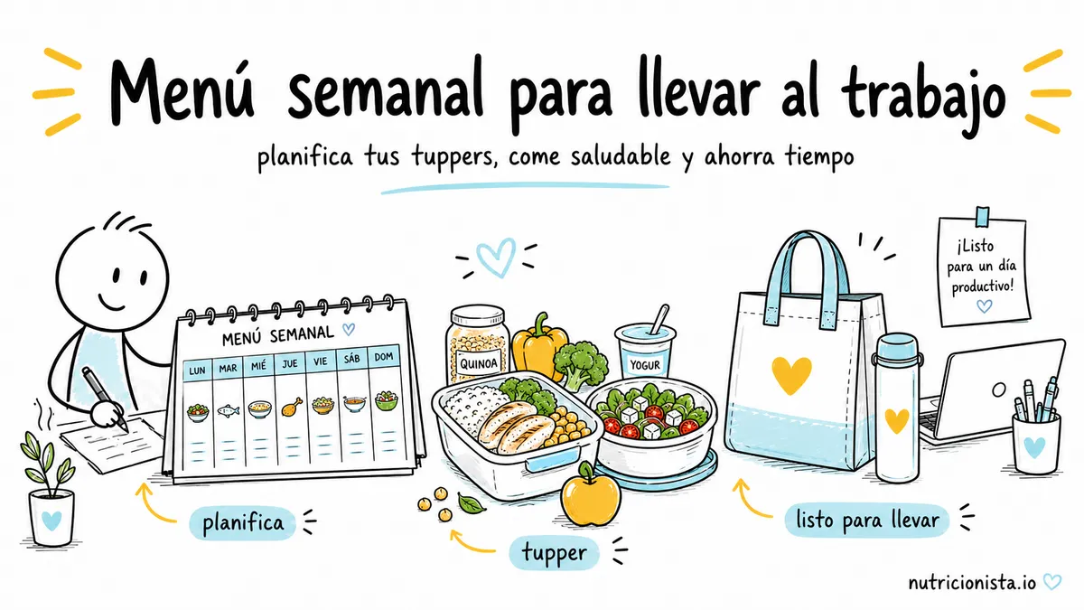 Menú semanal para llevar al trabajo