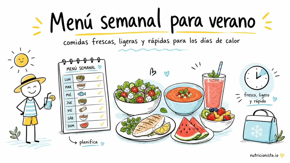 Menú semanal para verano