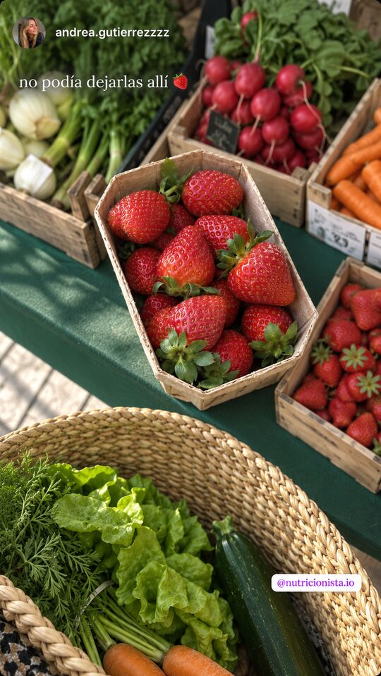 Historia de Instagram: no podía dejarlas allí 🍓