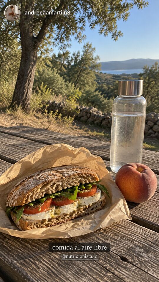 Historia de Instagram: comida al aire libre