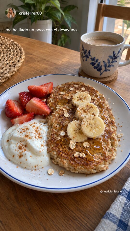 Historia de Instagram: me he liado un poco con el desayuno