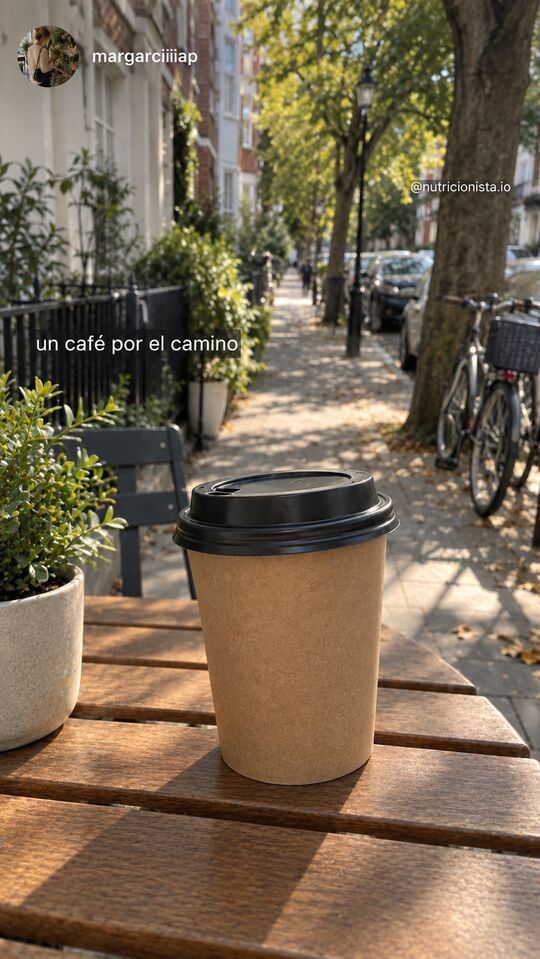 Historia de Instagram: un café por el camino