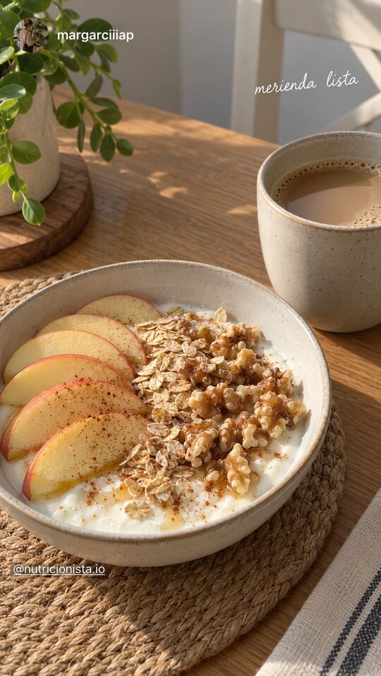 Historia de Instagram: merienda lista