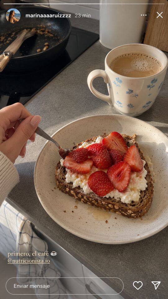 Historia de Instagram: primero, el café ☕