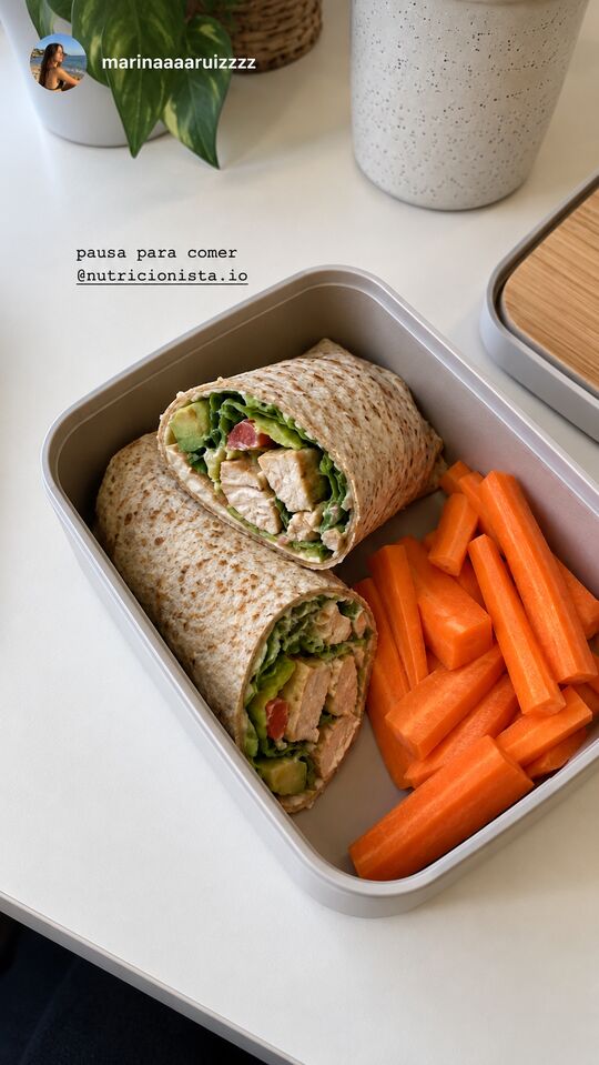 Historia de Instagram: pausa para comer