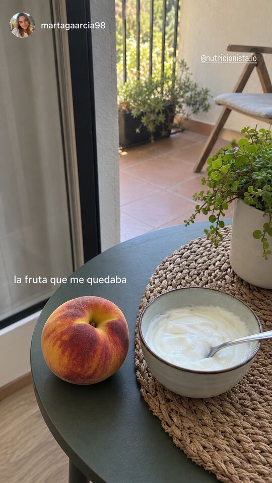 Historia de Instagram: la fruta que me quedaba