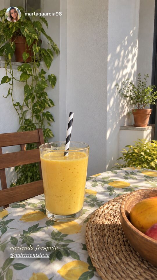 Historia de Instagram: merienda fresquita