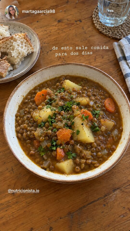 Historia de Instagram: de esto sale comida para dos días