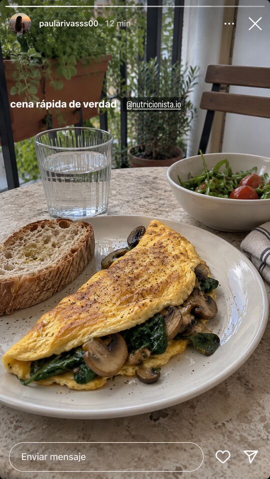 Historia de Instagram: cena rápida de verdad