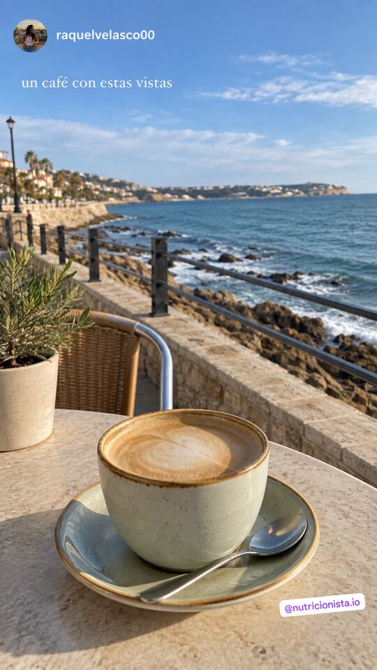 Historia de Instagram: un café con estas vistas