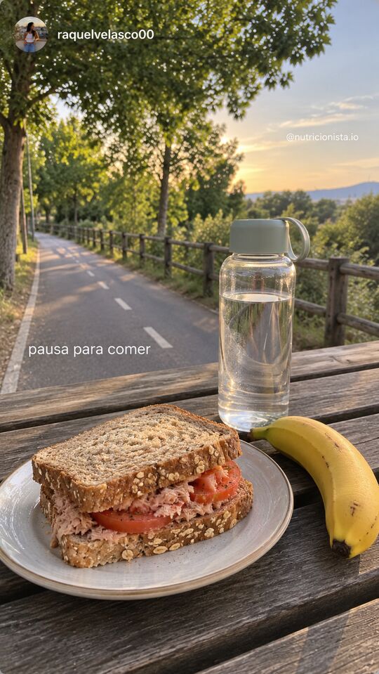 Historia de Instagram: pausa para comer