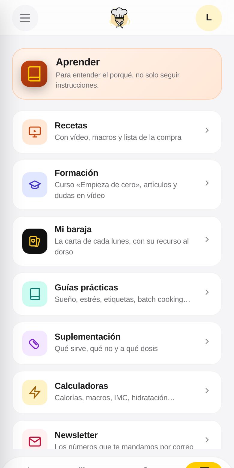 La app: aprender