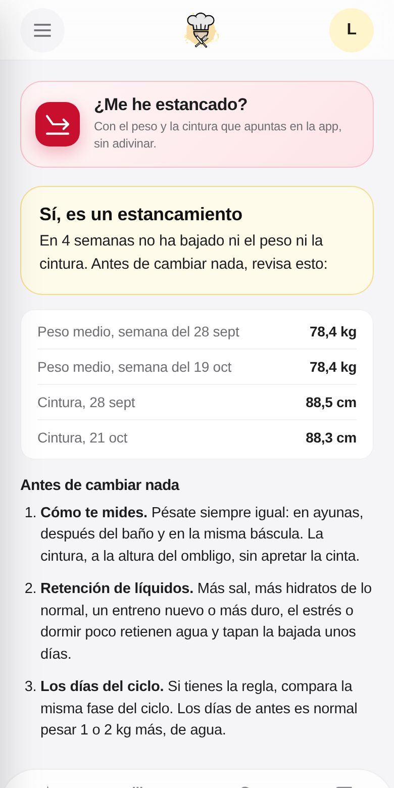 La app: ¿me he estancado?