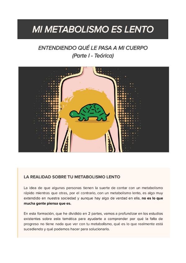Metabolismo I