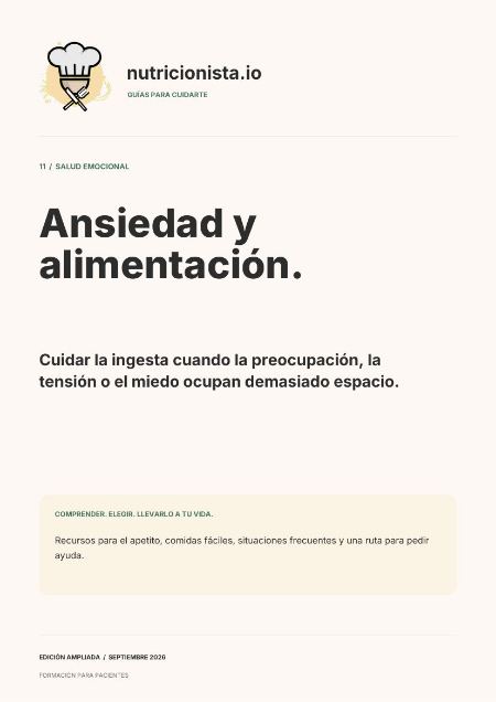 Ansiedad y alimentación